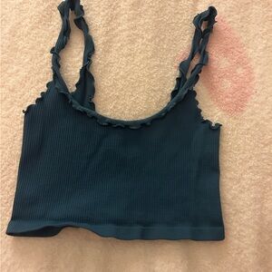 Dark green tank